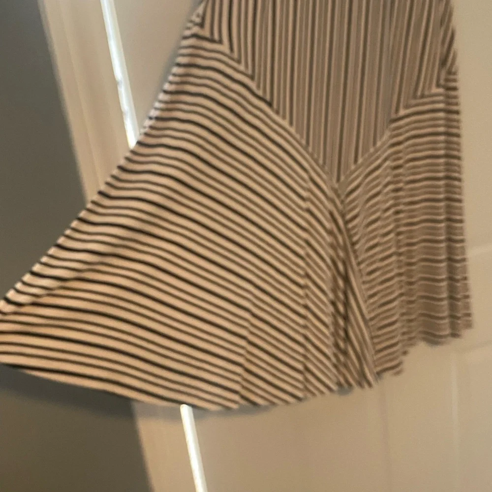 NWT Anthropologie Maeve Black and White Striped Maxi Skirt, XS - Picture 4 of 6